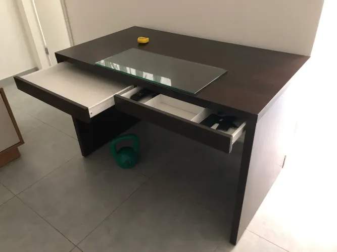 Mesa Com 2 Gavetas 1,20 M X 67 Cm Boss