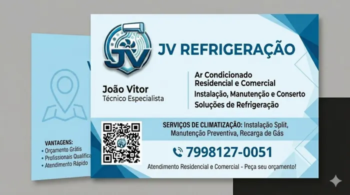 Jv refrigeração geladeira ar condicionado instalação 