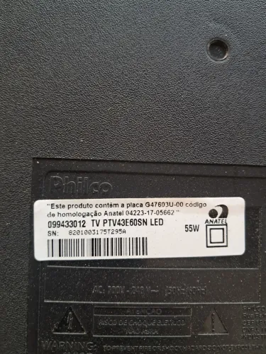 tv philco 43 PTV43E60SN defeito na tela