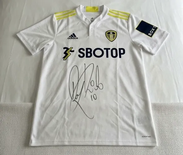 Camisa Oficial Leeds United 2021/22 Raphinha #10 Autografada