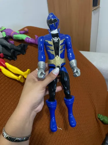 Boneco Power Rangers Azul Articulado 30cm