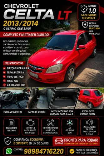 Chevrolet Celta Spirit/ LT 1.0 MPFI 8V Flexp. 5P 2014