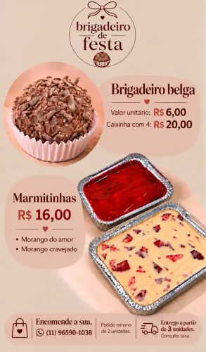Morango do amor e cravejado marmitinha