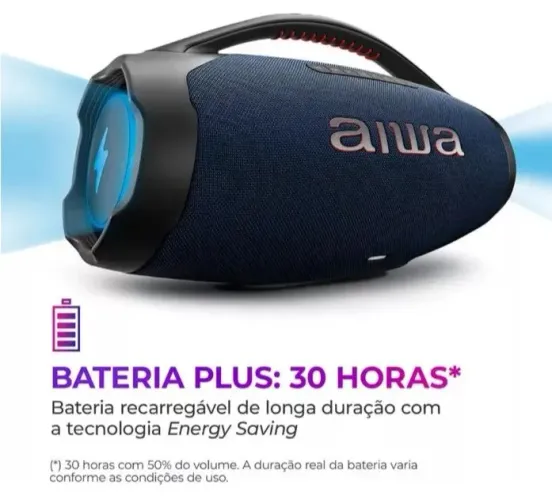 Caixa de som Bombox Aiwa plus