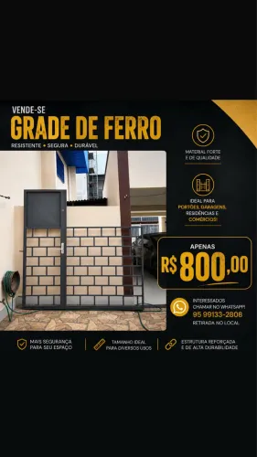 Vende-se grade de ferro