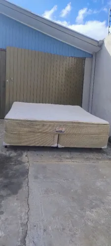 Cama box com colchão casal