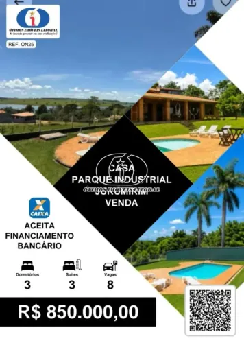 Vende-se casa de campo com 225m² com 3 suítes, piscina em Condomínio fechado em Avaré, SP.