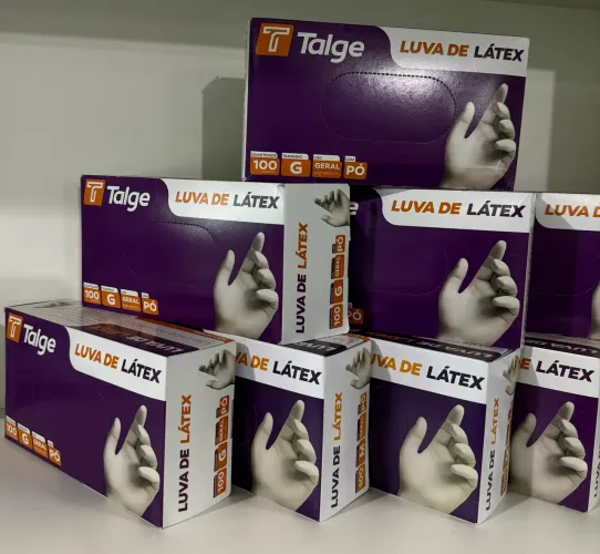 Luva de látex 
