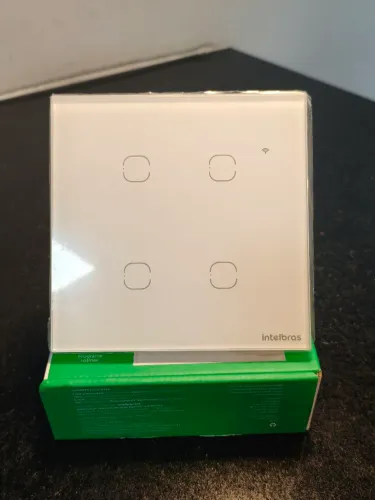 Interruptor inteligente wi-fi com 4 teclas intelbras