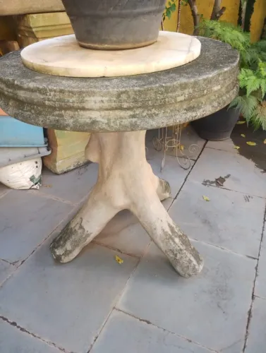 Mesa de Cimento redonda para Jardim (Leia todo o anúncio)