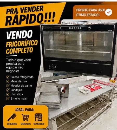 VENDE-SE EQUIPAMENTOS DE FRIGORÍFICO