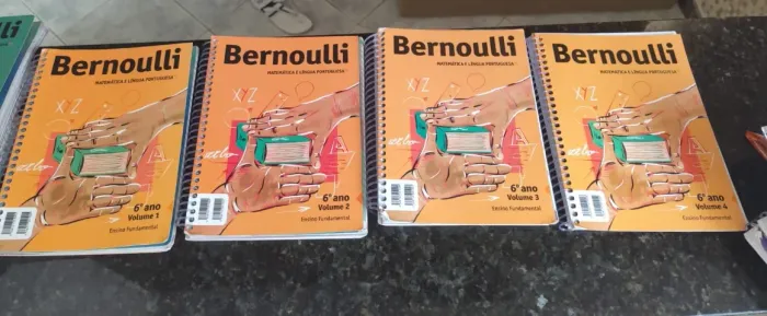 Livros Bernoulli 6º ano, volume 1 ao 4 - em boas condições