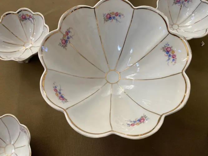 Conjunto Sobremesa Porcelana (Anos 50)