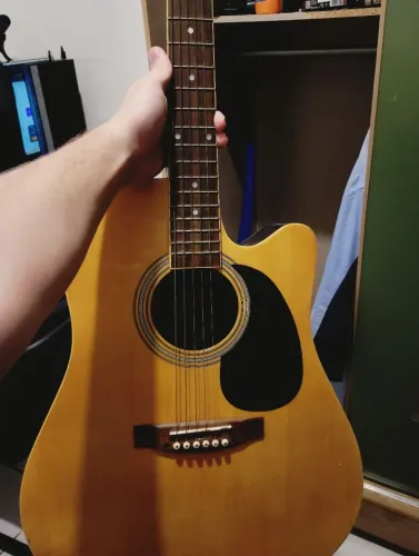 Violão Elétrico Memphis Aço(Atenção a descrição)