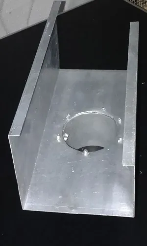 Calha pluvial de alumínio