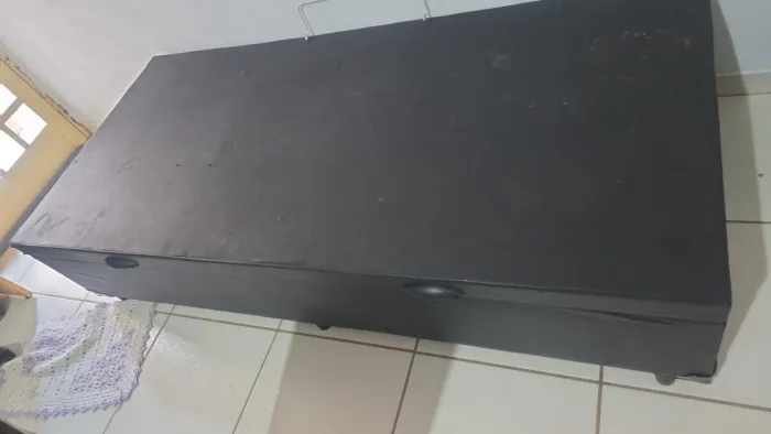 BAÚ CAMA DE SOLTEIRO COM ABERTURA SUPERIOR