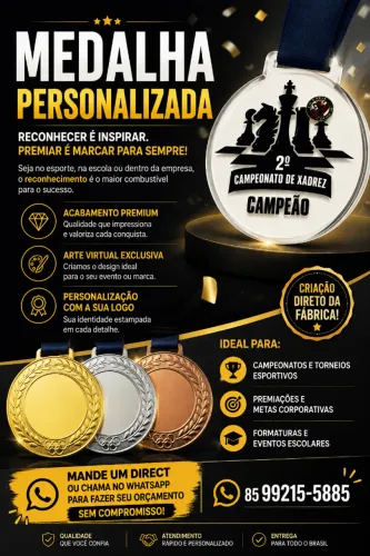 Medalha personalizada