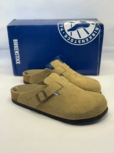 sandália birkenstock boston bege tamanho 40