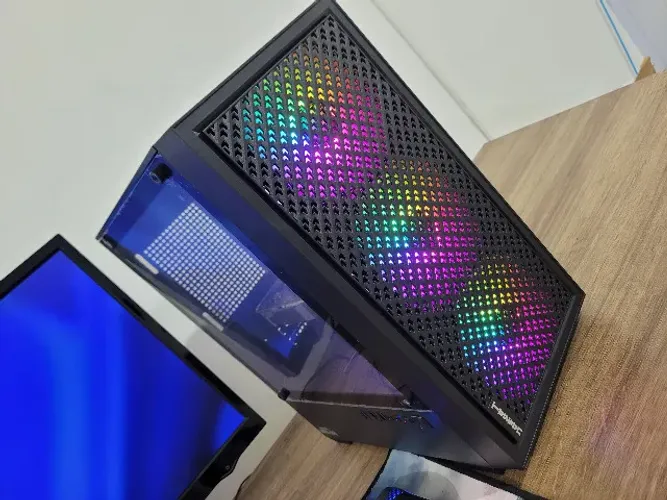 PC gamer Ryzen 5 16GB placa de vídeo GTX 1050 Ti SSD Gabinete gamer Windows 11