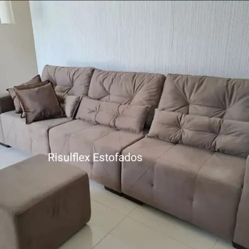 sofá retrátil risulflex pronta entrega 