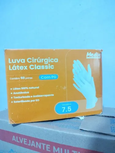 LUVA CIRURGIA LÁTEX - MEDIX
