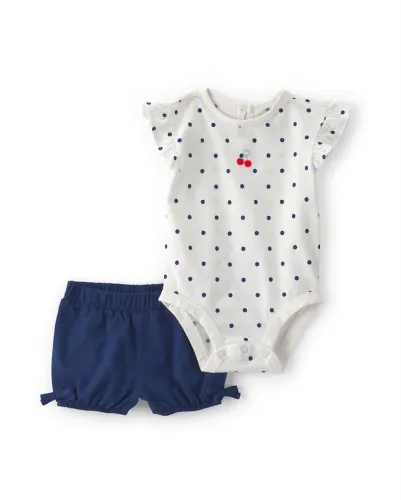 CARTER'S - Conjunto poá cerejinha 12M (NOVO)