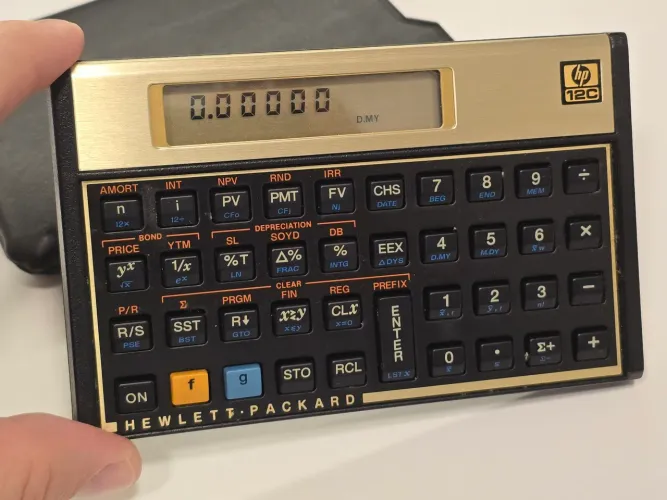 Calculadora Financeira HP 12C Gold - Display LCD
