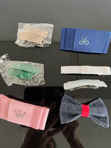 Lote presilha cabelo novos feito a mão