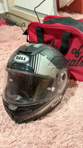 Capacete Bell Pro Star Tracer Carbono (Tamanho 56) - Usado 1x + Bolsa Original