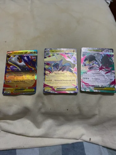 Cartas Pokémon originais coleção mega evolução