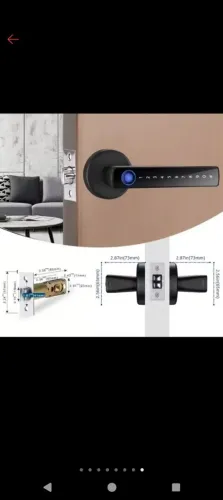 Fechadura Eletronica digital com senha, Bluetooth, Smartlife, app Tuya