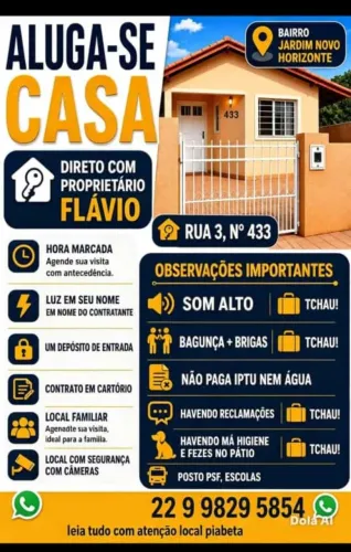 Aluguel de casas / venda 