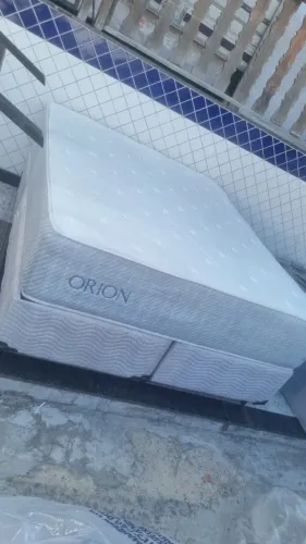 Conjunto cama box com Colchão queen Ortobom Orion Sem uso Aceito cartão e entrego!