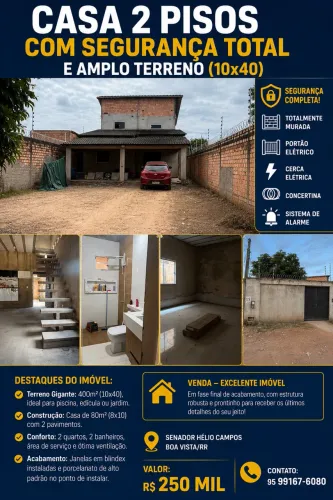 Oportunidade, casa 2 pisos em fase final de acabamento