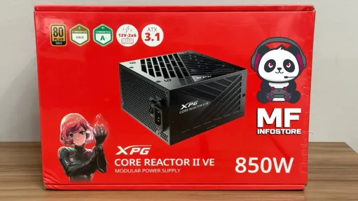 Fonte 850W XPG Core Reactor II VE, 80 Plus Gold, Full Modular - NOVA