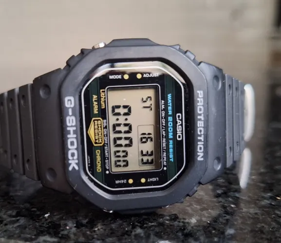 Casio G-shock dw-5200 fundo de rosca aço
