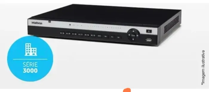 Nvr Intelbras 3316 com 16 portas po e usado em perfeito estado de funcionamento