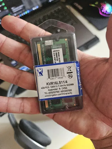 Memória RAM Notebook 4GB DDR3L 1600MHz Kingston Low Voltage - Impecável