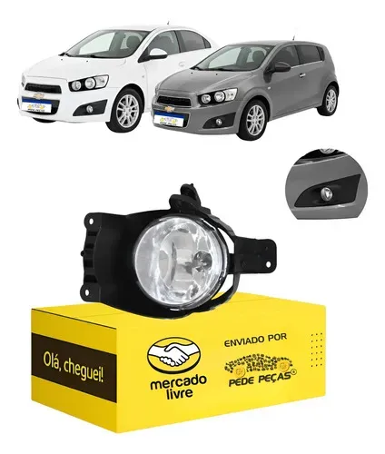 Farol Milha Cibié Gm Sonic 2012 2013 2014 Novo Le Cristal