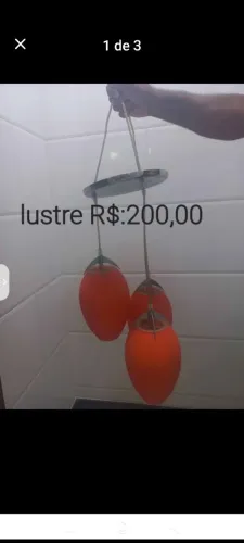 Lustre de sala de jantar em formato de cubo