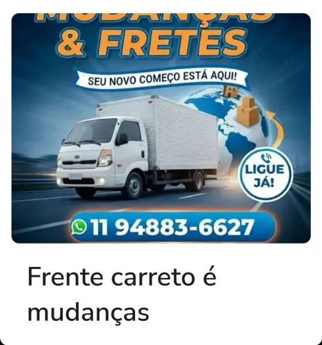 Frente carreto é mudanças
