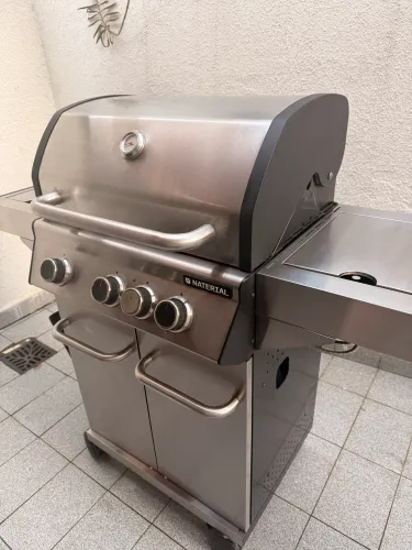 Churrasqueira Bafo Gas 3 Queimadores Hudson Inox - Naterial