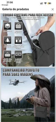 Bolsa para Drone Mochila Bolsa Case, Bolsa Drone Estojo À Prova D'água para Transporte 