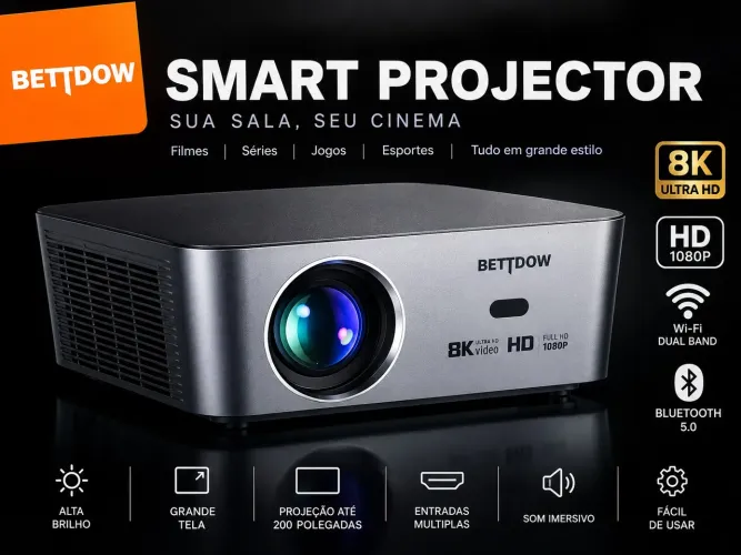Projetor BETTDOW 4k Ultra HD