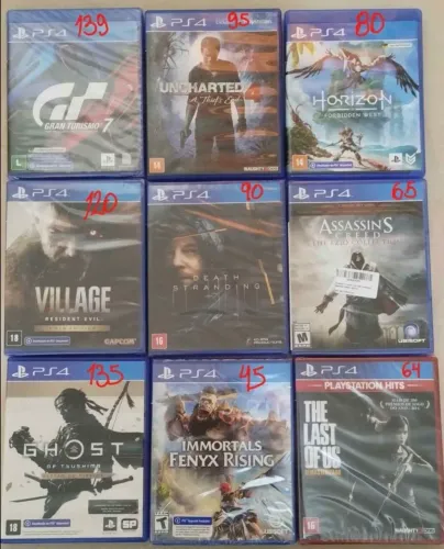 Lote jogos ps4 
