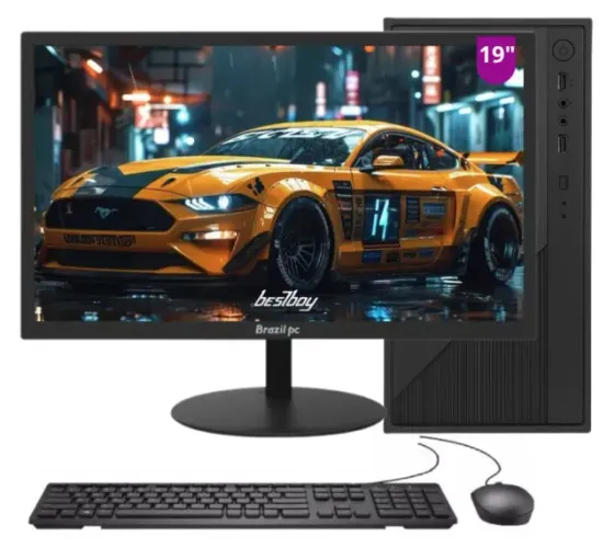 Pc core i3 6a geração 16gb ddr4 ssd 512 monitor 19