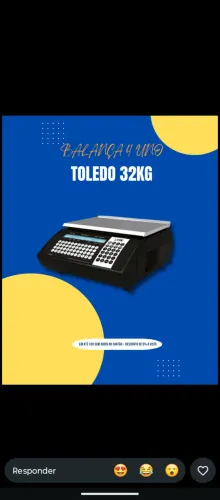 BALANCA TOLEDO DIGITAL 32 KIOOS NOVAS R$ 7.400.00 Cartão 10 X ZAP *