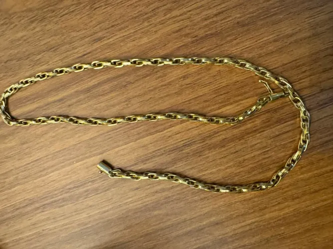 Corrente de ouro 33.53g 18k procedência garantia eterna