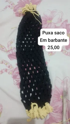 Puxa saco em crochê