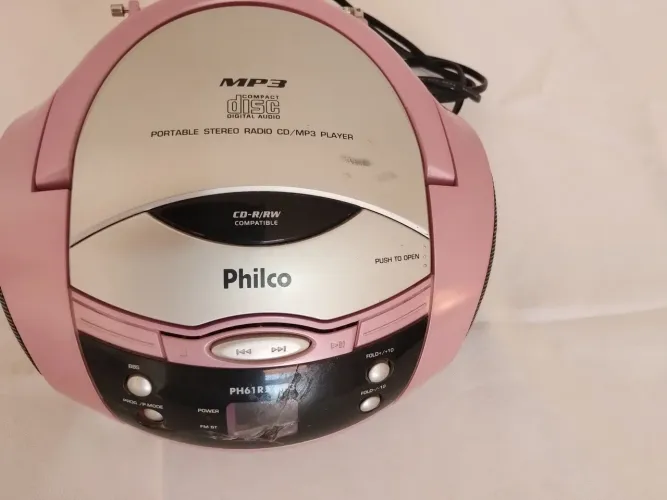 Rádio portátil com CD da Philco, modelo PH61R - Portable Stereo Radio CD/MP3 Player